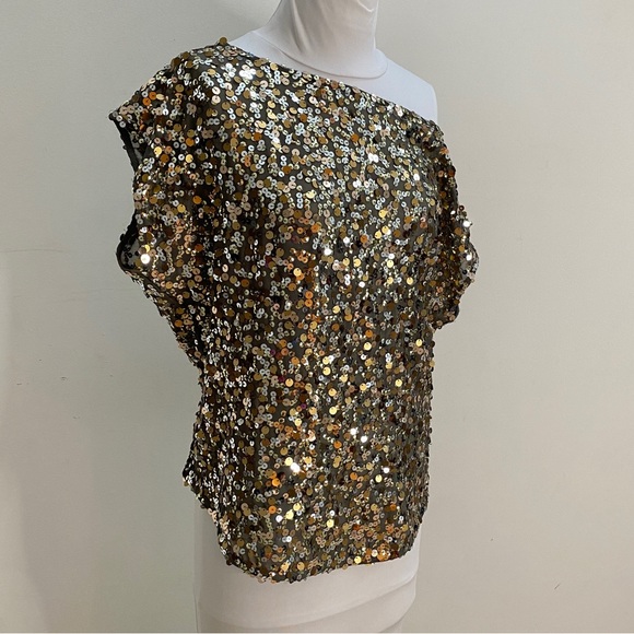 SLOUCHY SEQUIN TOP SIZE M - Picture 3 of 13